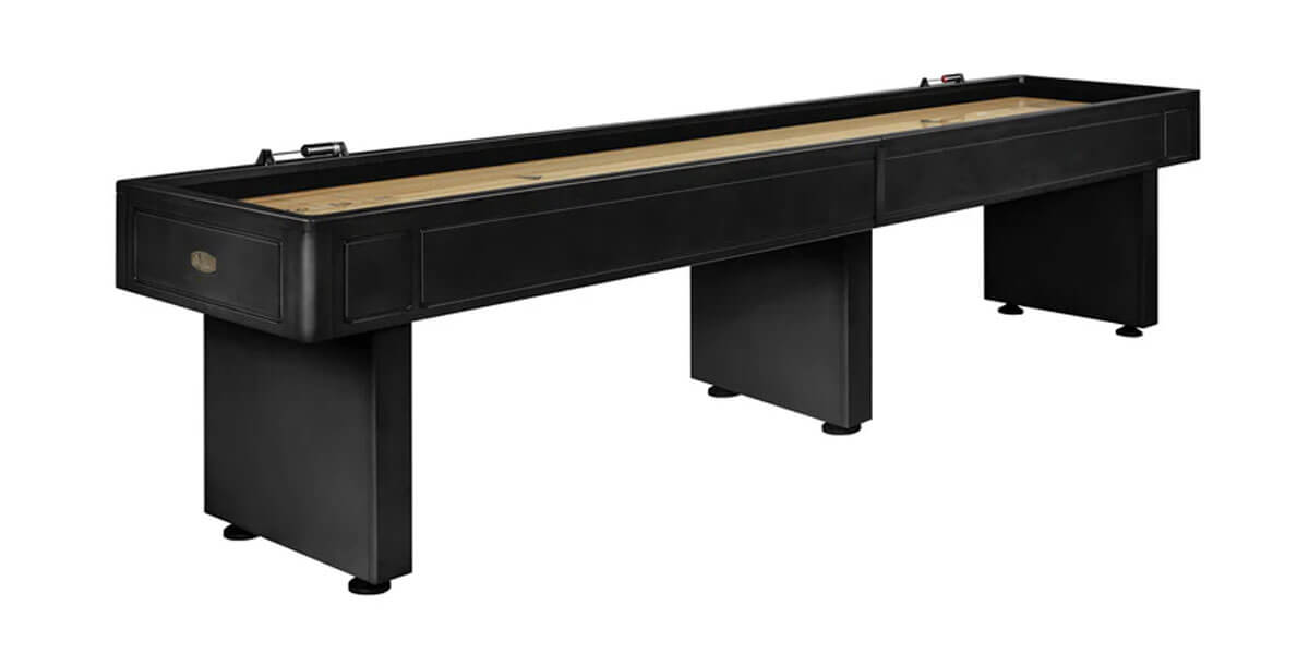 Elite 12 Ft Shuffleboard with 20 Inch Wide Playfield