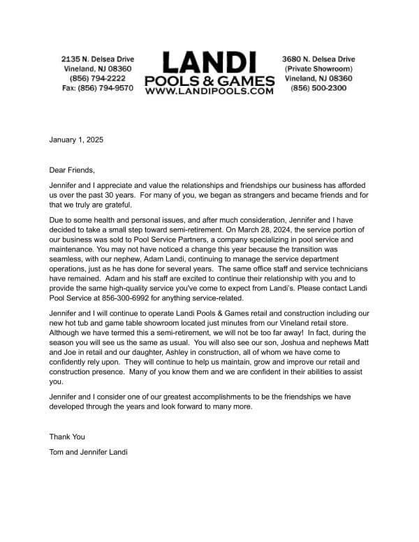 Sem-retirement letter